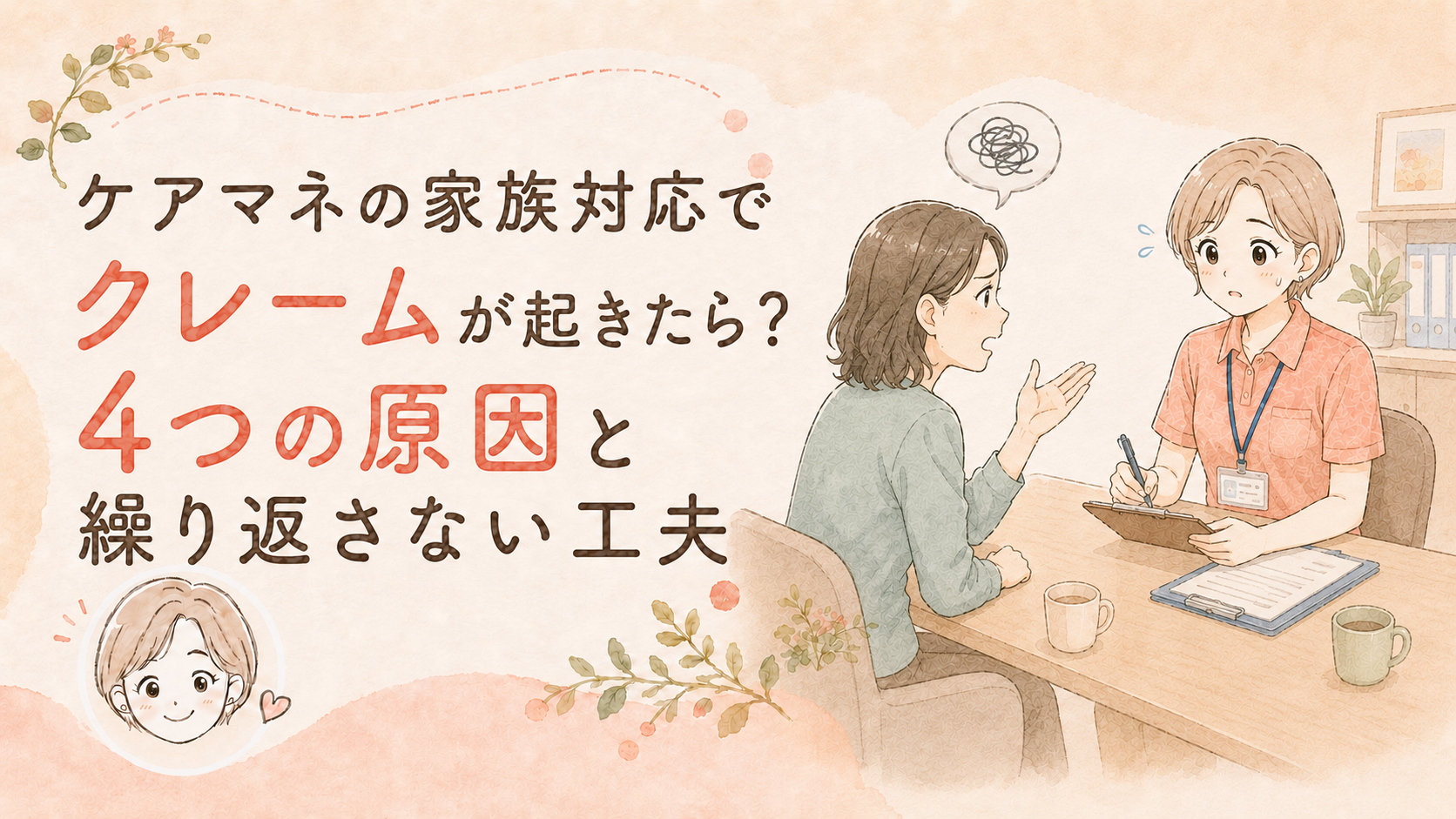 ケアマネの家族対応でクレームが起きたら？4つの原因と繰り返さない工夫